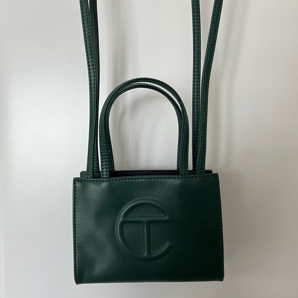 Telfar Green Dark Olive Mini Shopping Bag